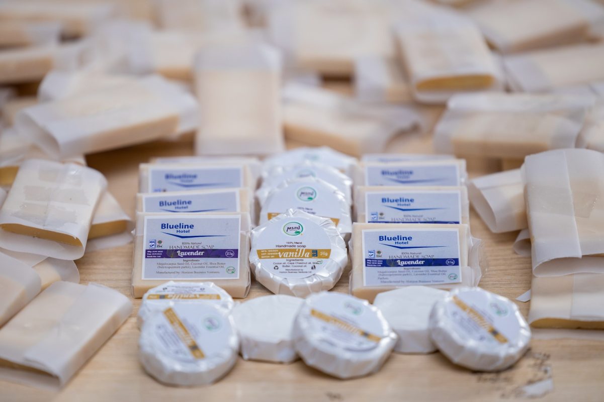 HOTEL AMENITIES We offer luxurious authentic organic experience for hotels, we curate room amenities that are handcrafted to ensure your guest enjoy an authentic and personalized experience. We offer: - 30ml shower gel @24/= 30ml shampoo @24/= 30ml conditioner @24/= 30ml lotion @ 25/= Guest soap 25g @ 13/= (fragrance free) Guest soap 25g @ 14/= which can come in various varieties, lavender and lemon grass We also offer personalized products by including the hotel logo.